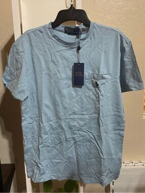 Polo by Ralph Lauren Sky Blue Short Sleeve Pocket Tee
